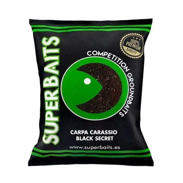 Engodo Superbaits Premium Carpa Black Secret para pesca deportiva