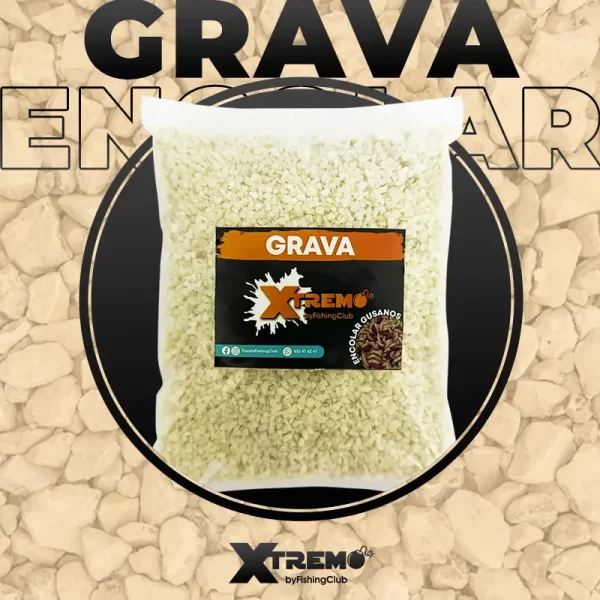 Grava para encolar XTREMO 1KG, ideal para aglutinar gusano y mejorar el cebado en pesca al Coup