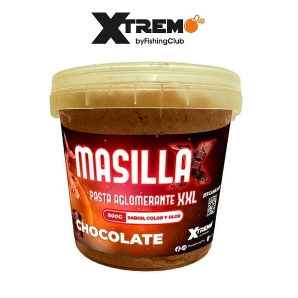 masilla de pesca sabor cholocate