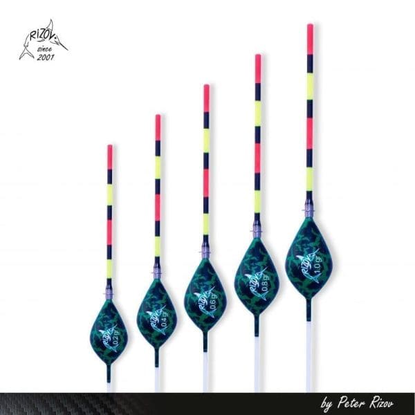 Flotador Rizov RF 86 multicolor con quilla de fibra de vidrio – tienda de pesca online