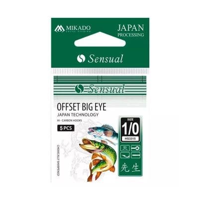 Anzuelos Mikado Sensual Offset Big Eye Spinning