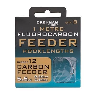 Anzuelos montados Drennan Fluorocarbon Feeder Hooklengths
