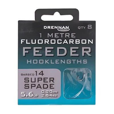 Anzuelos montados Drennan Fluorocarbon Feeder Superspade