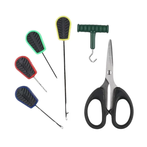 Set de agujas Milado con gancho y tijeras