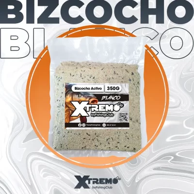 Bizcocho Activo Blanco Xtremo 350g para engodo – tienda de pesca online